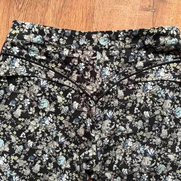 PREEN by THORNTON BREGAZZI Multicolor Floral Stretch Cotton Trousers Pants Sz S - Picture 5 of 9